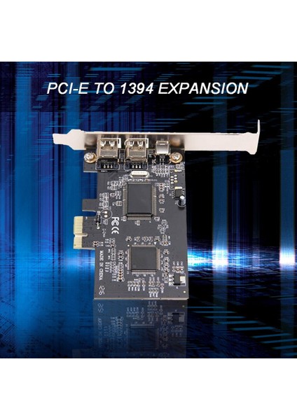 Pcı Express Pcı-E Firewire 1394A IEEE1394 Harici Denetleyici Kartı 3 Bağlantı Noktası Windows Xp/vista/7 32/64 Bit Firewire Kablosu ile (Yurt Dışından)