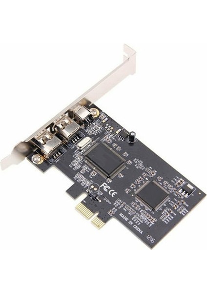 Pcı Express Pcı-E Firewire 1394A IEEE1394 Harici Denetleyici Kartı 3 Bağlantı Noktası Windows Xp/vista/7 32/64 Bit Firewire Kablosu ile (Yurt Dışından)
