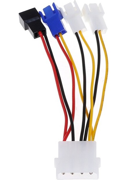 1 Adet 4-Pin Molex 3-Pin Fan Güç Kablosu Adaptör Konnektörü 12 V * 2 / 5 V * 2 Bilgisayar Soğutma Fanı Kabloları Cpu Pc Kasa Fanı (Yurt Dışından) modelleri