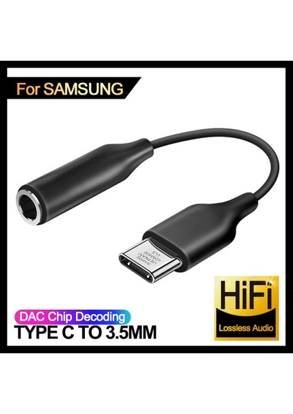 USB Tip C - 3.5mm Jack Kulaklık Ses Kablosu Samsung Galaxy S20 S21 S22 Ultra Not 20 Artı USB C - 3.5 Aux Adaptör Kablosu (Yurt Dışından)