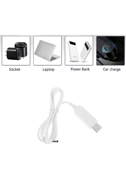 1 M Beyaz Evrensel 90 Derece USB 5 V 12 V 5.5x2.1mm Yükseltme Adaptör Kablosu Wifi Yönlendirici Hoparlör LED Kamera ve Daha Fazlası (Yurt Dışından)