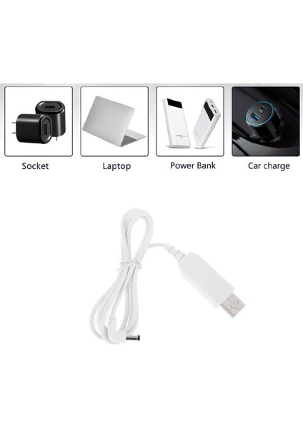 1 M Beyaz Evrensel 90 Derece USB 5 V 12 V 5.5x2.1mm Yükseltme Adaptör Kablosu Wifi Yönlendirici Hoparlör LED Kamera ve Daha Fazlası (Yurt Dışından)