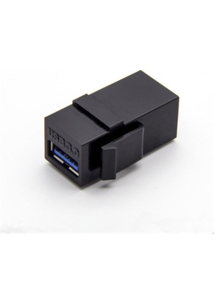 Adet USB 3.0 Keystone Jack Ekler USB Adaptörleri Kablosu Ara Çoğaltıcı Dişi Dişi Konnektör Uzatma Siyah (Yurt Dışından)