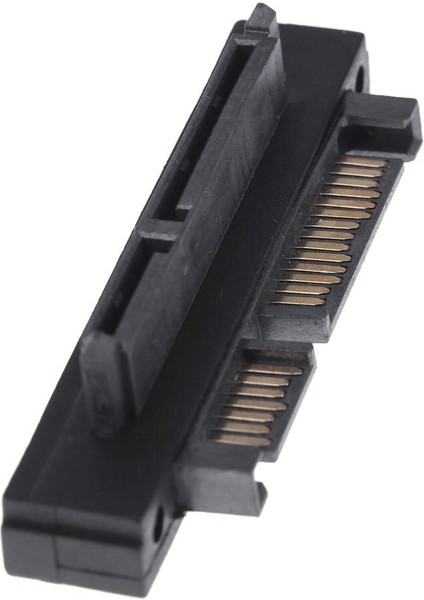 500MBPS Uzatma Adaptörü 90 Derece 22PIN Sata Erkek - Dişi Bağlantı Noktası Adaptörü, Sata Için 22PIN Bağlantı Noktası, Sata HDD SSD (Sağ) (Yurt Dışından)