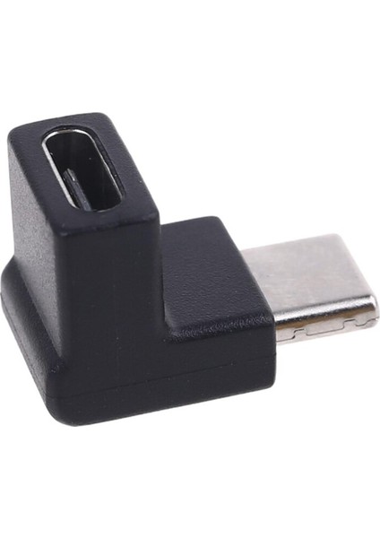 Sağ Açı 90 Derece USB 3.1 Tip C Erkek Kadın USB C Dönüştürücü Adaptör Cep Telefonu Tablet Dizüstü USB C Şarj Cihazı (Yurt Dışından)