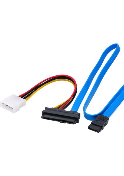 Sata 7 Pın Sas 29 Pin SFF-8482 ve 4 Pin Kablo Erkek Konnektör Adaptörü Dönüştürücü Sabit Disk Sürücüsü Güç Kablosu Adaptörü (Yurt Dışından)