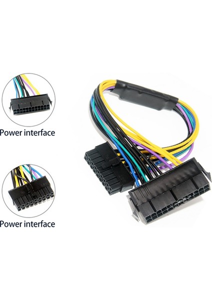 Psu Atx 24PIN To 18PIN Adaptör Dönüştürücü Kablo Kordonu Hp Z420 Z620 Masaüstü Iş Istasyonu Anakart 18AWG 30 cm (Yurt Dışından)