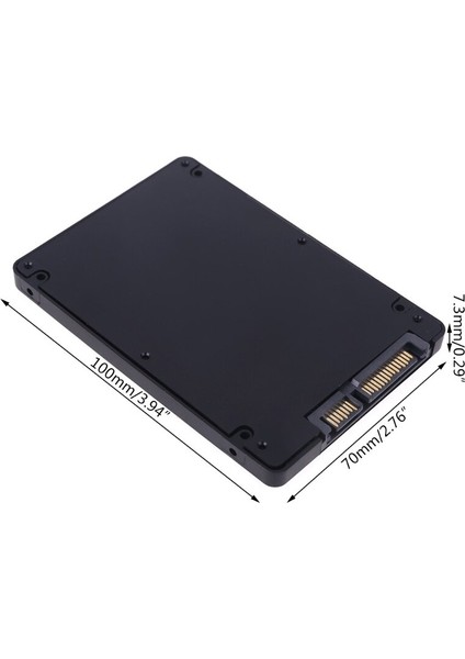 7mm Msata SSD 2.5 Inç Sata Adaptör Muhafaza Dönüştürücü Plastik Sabit Disk Sürücüsü Kutusu Harici HDD Kutusu C5AE (Yurt Dışından)
