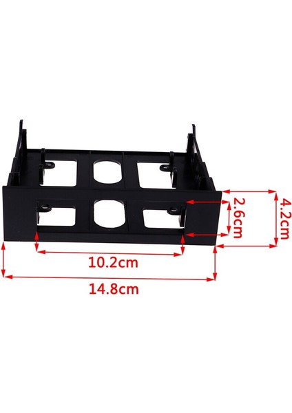 3.5 Ila 5.25 Disket Optik Sürücü Bölmesi Montaj Braketi Dönüştürücü Ön Panel Hub Kart Okuyucu Fan Hızı Denetleyicisi (Yurt Dışından)