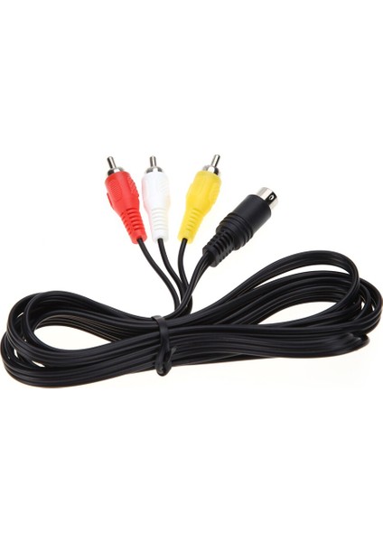 1.8 M 9pin 3rca Ses Video Av Kablosu Sega Genesis 2 3 Oyun A/v Bağlantı Adaptör Kablosu Tel Sega Genesis Iı/ııı (Yurt Dışından) modelleri