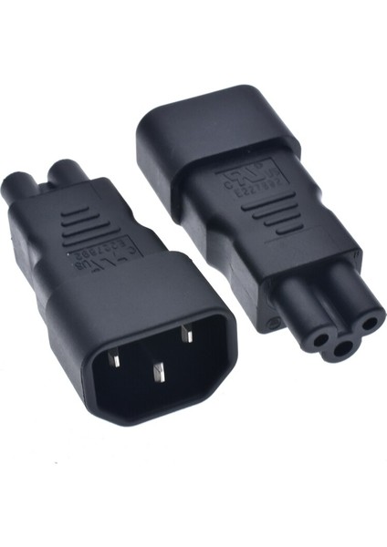 Pdu Profesyonel Iec 320 C14 - C5 Adaptör C5 - C14 Ac Güç Fişi Adaptörü, C13 Güç Kabloları C5 Güç Kablosuna Dönüşür (Yurt Dışından)
