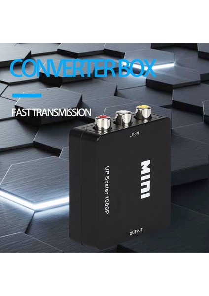 Taşınabilir Boyut Siyah Rca Av HDMI Uyumlu Dönüştürücü/adaptör Gamecube Nintendo Sega Genes Nes Snes N64 Için Uygun (Yurt Dışından) modelleri