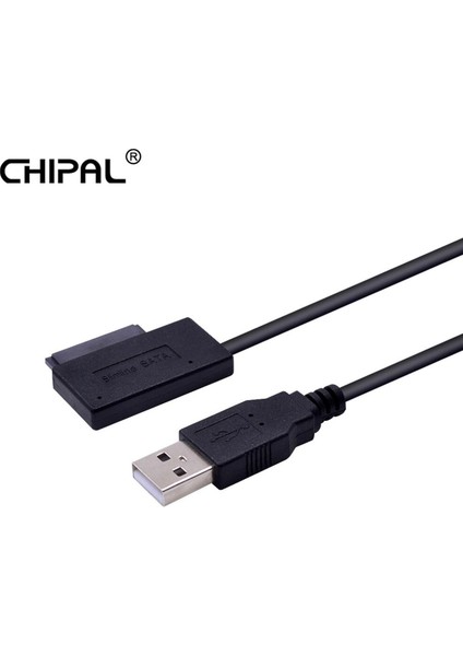 Chıpal USB 2.0 Mini Sata Iı 7 + 6 13PIN Adaptörü Bilgisayar Dizüstü Cd/dvd Rom Slimline Sürücü Dönüştürücü Kablosu Aktarım Kablosu (Yurt Dışından)