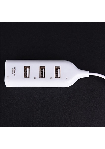 Pc Bilgisayar Dizüstü Bilgisayar Için Yeni Sıcak USB 2.0 Yüksek Hızlı 4 Port Splitter Hub Adaptörü (Yurt Dışından)