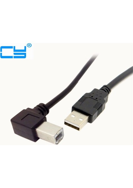 USB 2.0 A Erkek - B Erkek Kablo Yazıcı Tarayıcı Sabit Disk Için 90 Derece Sol Açılı 50 cm (Yurt Dışından) fiyatları