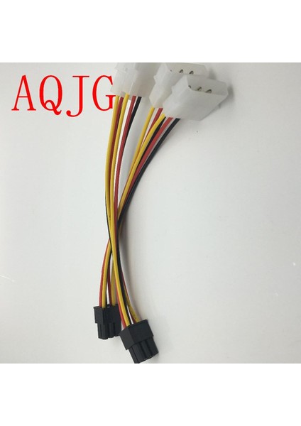 Yüksek Kalite 2 x Molex Pcı-E Güç Adaptörü 4pin 4 Pin 6 Pin 6pin Grafik Ekran Kartı Dönüştürücü Kablosu 1 Adet 1 Adet (Yurt Dışından)