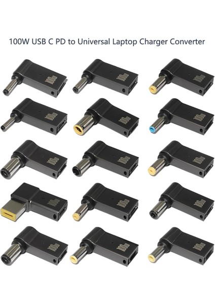 ​100W USB Tip C Hızlı Şarj Adaptörü Fiş Konnektörü Evrensel USB C Dizüstü Şarj Cihazı Dönüştürücü Dell Asus Hp Acer Lenovo (Yurt Dışından)
