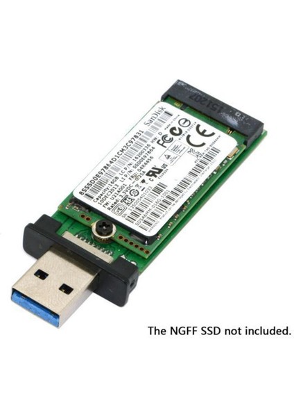 Jimier USB 3.0 M.2 Ngff SSD Mobil Sabit Disk Kutusu Adaptör Kartı Harici Muhafaza Kutusu M2 Sata SSD USB 3.1 2230/2242 (Yurt Dışından)