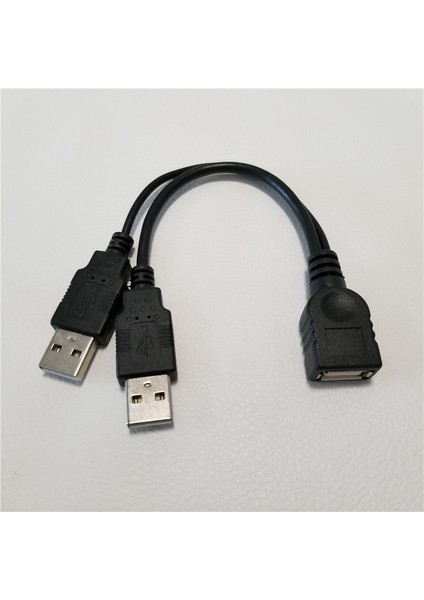 Çift 2 Port USB 2.0 Veri + Güç A Erkek Kadın Y Splitter Adaptör Kablosu Kablosu 15 cm Taşınabilir HDD SSD Muhafaza (Yurt Dışından) indirimleri