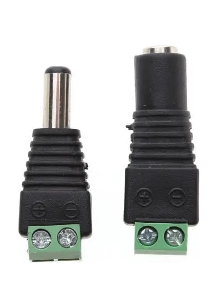 5 Adet Dişi 2.1X5.5MM+12V 5 Adet Erkek Dc Priz Adaptör Jak Konnektörü Cctv Pv Için (Yurt Dışından) modelleri