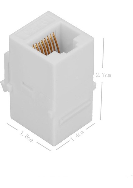 5-Pack Cat6 RJ45 Keystone Jack Dişi Bağlayıcı Ekleme Snap-In Konnektör Soketi Adaptör Bağlantı Noktası Duvar Plakası Çıkış Paneli (Yurt Dışından)