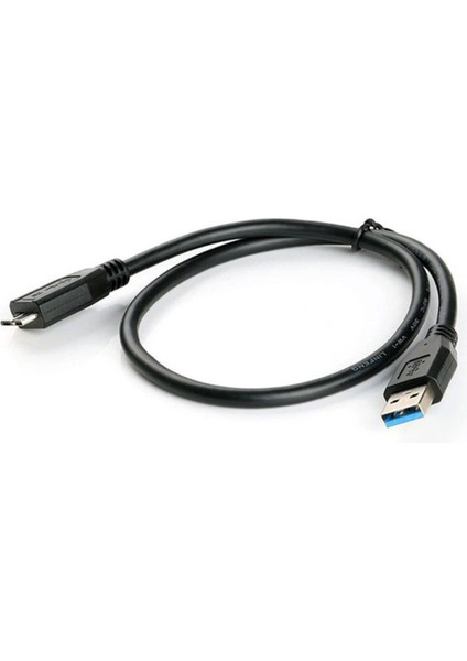 30 cm Siyah Mini Taşınabilir USB 3.0 Erkek A'dan Mikro B'ye Veri Kablosu Kablosu Kurşun Tel Harici Sabit Disk Disk (Yurt Dışından)