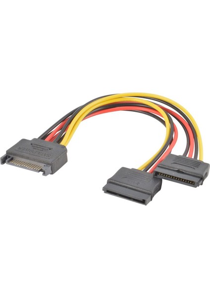 Sata Güç 15-Pin Y-Splitter Kablo Adaptörü Erkek - Dişi HDD Sabit Disk Için Sata Güç Kablosu Sabit Disk Güç Kablosu (Yurt Dışından)