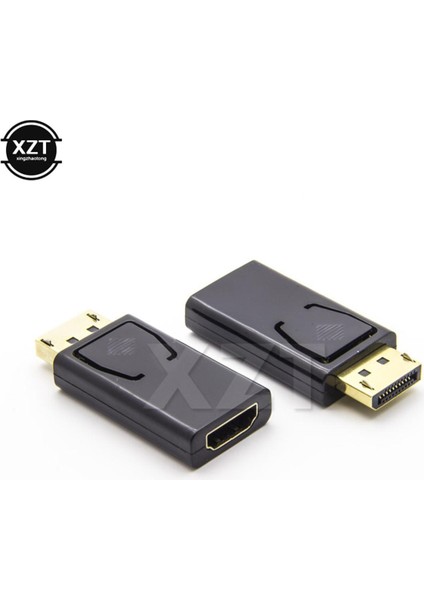 1 Adet Altın Kaplama Ekran Portu Erkek Dp HDMI Dişi Kablo Dönüştürücü Adaptör Pc Dizüstü Dizüstü Macbook Için (Yurt Dışından)