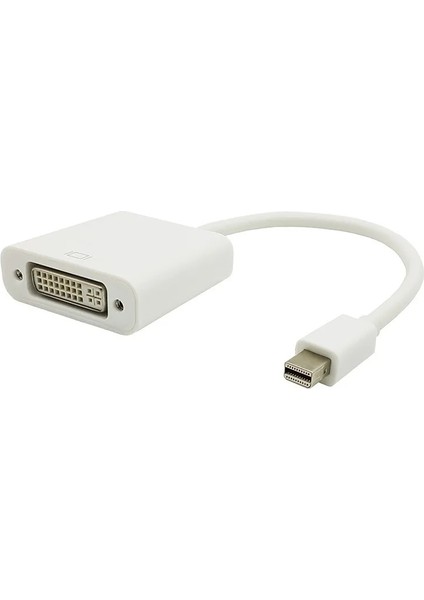 Minidp DVI Mini Ekran Bağlantı Noktası Dp Erkek DVI Adaptör Dönüştürücü Kablosu Apple MacBook Air Pro Mdp (Yurt Dışından)