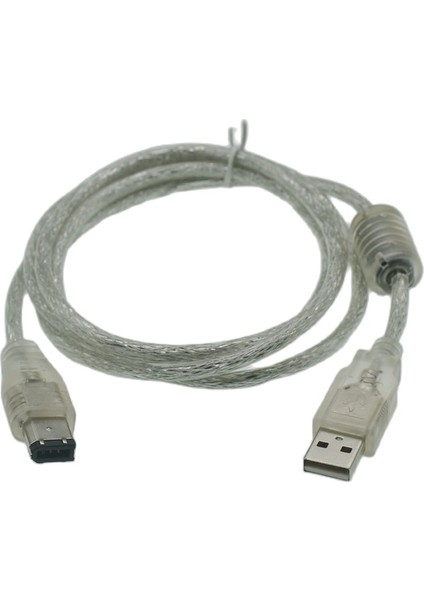 1 x Firewire Ieee 1394 6 Pin Erkek - USB 2.0 Erkek Adaptör Dönüştürücü Kablo Kablosu 1.5m 5ft (Yurt Dışından)
