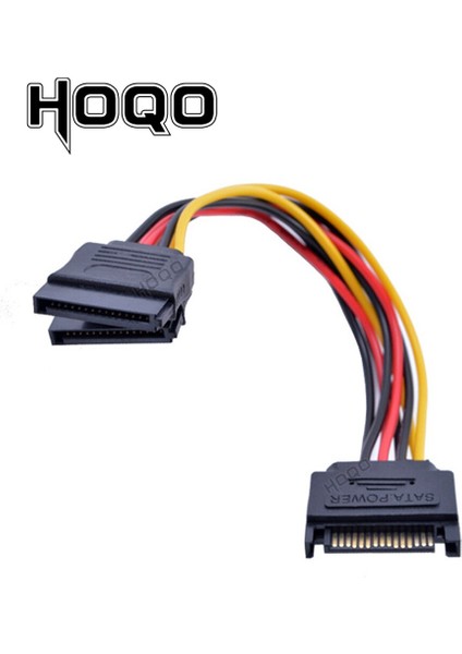 Sata Splitter Y Kablosu 1 Ila 2 Uzatma Kablosu Sata Iı Sabit Disk Sata Güç Kablosu Erkek 2 Kadın Cabo 15PIN (Yurt Dışından)