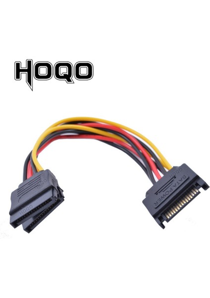 Sata Splitter Y Kablosu 1 Ila 2 Uzatma Kablosu Sata Iı Sabit Disk Sata Güç Kablosu Erkek 2 Kadın Cabo 15PIN (Yurt Dışından)