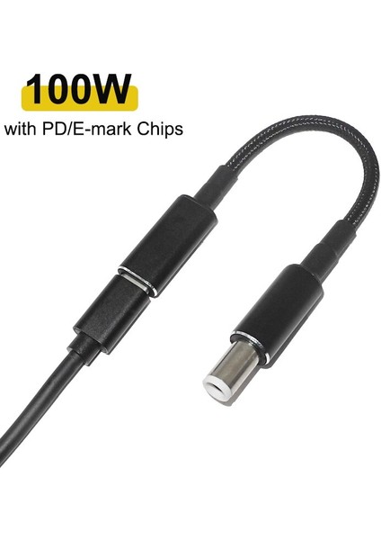 100 W USB C Pd Hızlı Şarj Kablosu C Tipi Dönüştürücü Dişi 7.4*5.0mm Fiş Dell Dizüstü Bilgisayar Adaptörü (Yurt Dışından) indirimleri