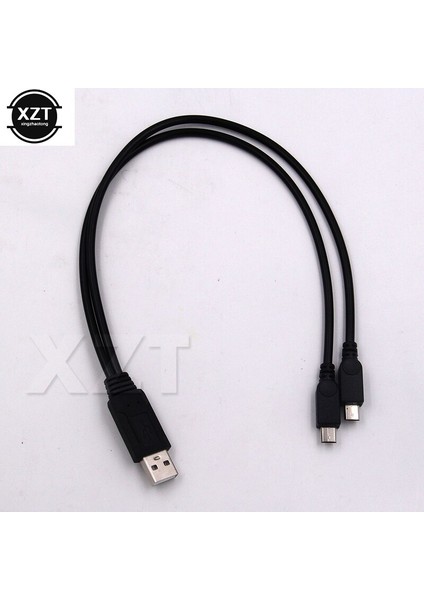 At 1 Adet Bir Saniyenin Altında Veri Aktarımı Şarj Kablosu USB Kadın Erkek 2 Mikro USB Ayırıcı Iki Android Telefon Için Şarj Yeni (Yurt Dışından)