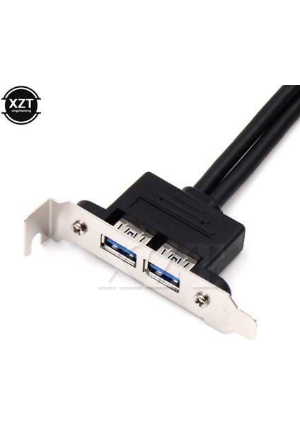 50 cm Pc Anakart 20 Pin Çift USB 3.0 Bağlantı Noktaları Ekspres Kablo Anakart 2 Usb3.0 Panel Braketi Uzatma Kablosu (Yurt Dışından) modelleri