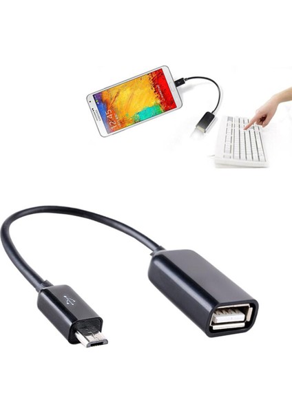 Mikro USB Hub Otg Adaptör Kablosu Samsung Galaxy Tab S3 S4 S5 S4 Not 5 4 3 USB Fare Klavye Kart Okuyucu U Flash Disk (Yurt Dışından)