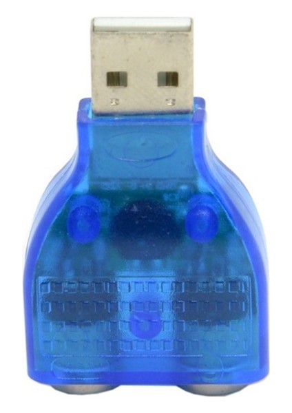 Oullx USB Erkek Çift Ps2 Dişi Kablo Adaptörü Dönüştürücü USB Iki Ps2 Klavye Fare Için Kullanın (Yurt Dışından)