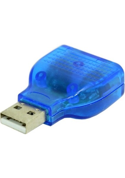 Oullx USB Erkek Çift Ps2 Dişi Kablo Adaptörü Dönüştürücü USB Iki Ps2 Klavye Fare Için Kullanın (Yurt Dışından)