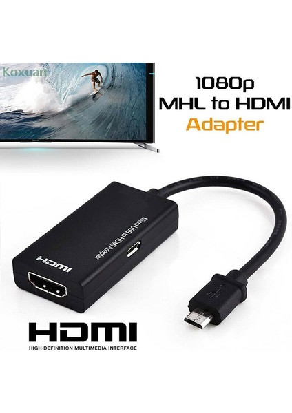 Tip C ve Mikro USB - HDMI Uyumlu Adaptör Dijital Video Ses Dönüştürücü Kablo Konektörü Dizüstü Telefon Için Mhl Bağlantı Noktalı (Yurt Dışından) fiyatları