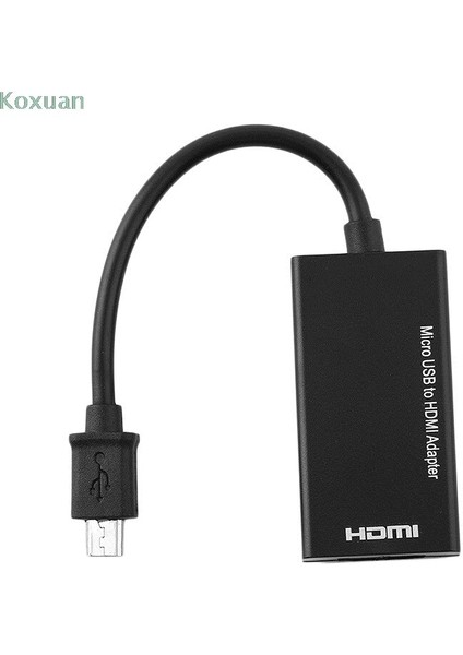 Tip C ve Mikro USB - HDMI Uyumlu Adaptör Dijital Video Ses Dönüştürücü Kablo Konektörü Dizüstü Telefon Için Mhl Bağlantı Noktalı (Yurt Dışından) modelleri