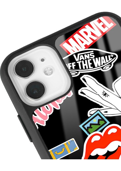 Apple iPhone 11 Sticker Tasarımlı Glossy Telefon Kılıfı