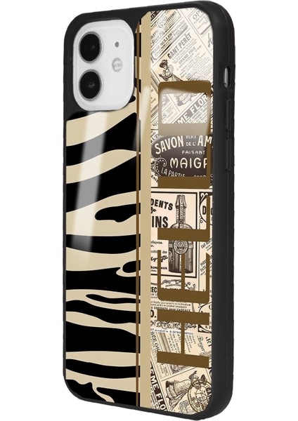 Apple iPhone 11 Zebra Gazete Tasarımlı Glossy Telefon Kılıfı fırsatları