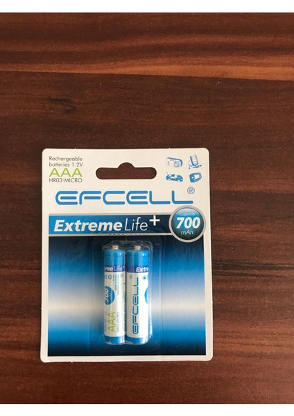 Enfago-Efcellşarjlı Pil Aaa Ince Kalem 700MAH (2 Adet) Ni-Mh HR-700AAA