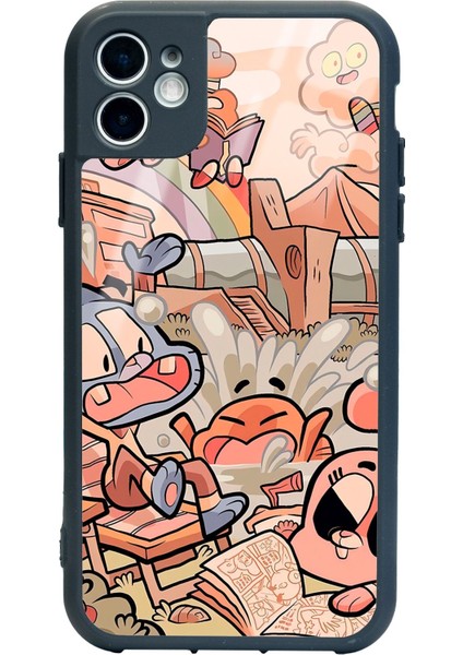 Apple iPhone 11 Gumball Tasarımlı Glossy Telefon Kılıfı