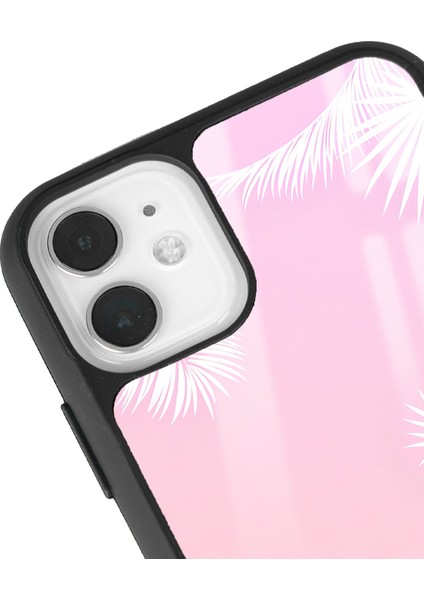 Apple iPhone 11 Beyaz Palmiye Tasarımlı Glossy Telefon Kılıfı modelleri