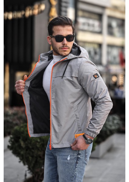 Stil Kombin Renkli Fermuarlı Yağmurluk Mevsimlik Pldp 2920