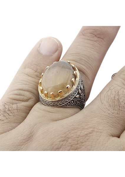 Erkek Yüzük Gümüş 925 Yemen Akik Taşlı fiyatları