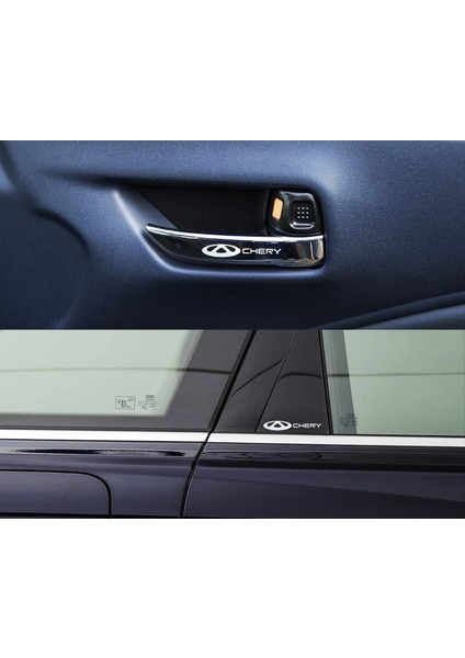 Chery Uyumlu Metal Sticker 5 Adet Oto Aksesuar Oto Sticker Çıkartma Araba modelleri