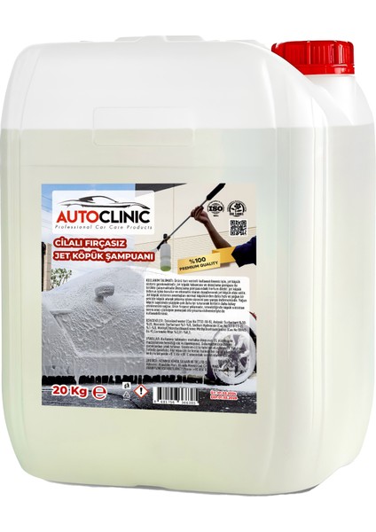 Auto Clinic Cilalı Fırçasız Jet Köpük Şampuanı 20KG