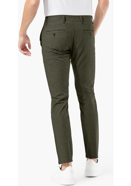 Smart 360 Flex Koyu Yeşil Ultimate Skinny Fit Chino Pantolon